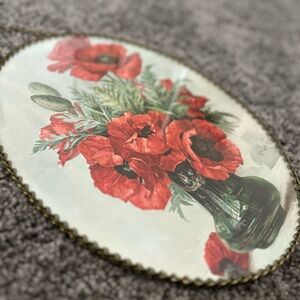 VINTAGE POPPY FRAMED ART